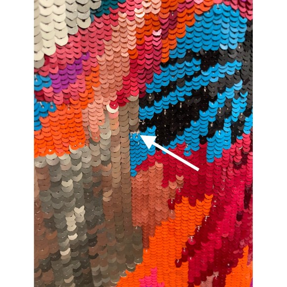 FRENCH CONNECTION Multicolor Gold Mini Sequin Sleeveless Dress - Picture 7 of 9